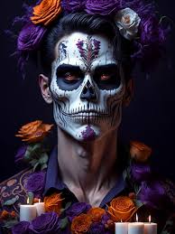 skull makeup dia de los muertos
