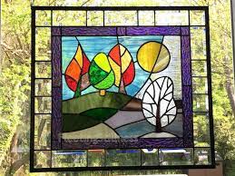 Large Stained Glass Window Panel Change