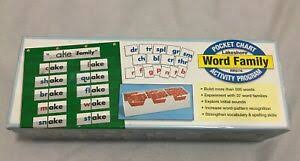 Details About Lakeshore Pocket Chart Word Family Activity Program