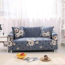 Buy Grey Fl Sofa Cover For Just 43