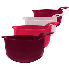 edge mixing bowls 4 piece plastic non