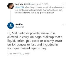 what makeup counts as liquid on a plane