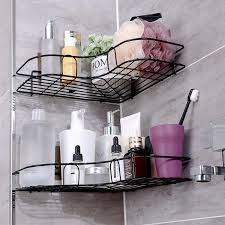 self adhesive bathroom shower shelf