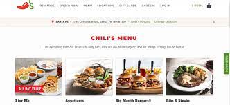 Chili S Menu Prices 2021 Thefoodxp gambar png