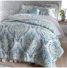 Country Grace Sweet Paisley Blue Quilt Set