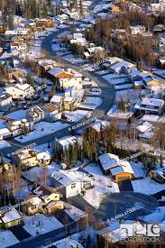 aerial of neighborhood subdivision