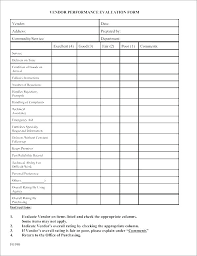 Vendor Evaluation Template Account Setup Form Scorecards