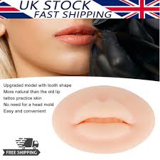 3d silicone tattoo face lips model