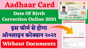 aadhaar card date of birth dob