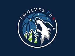 Above them is the team's woodmark. Minnesota Timberwolves Fra By Spartan Creation On Dribbble