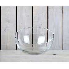 Large Handmade Clear Glass Bowl Ts