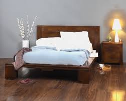 solid mango wood king size bed frame