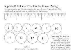 Ring Size Chart Pdf Google Search Ring Size Guide