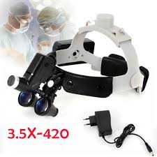 Details About 3 5x 420 Headband Binocular Loupes Led Headlight Dentistry Surgery Orthopedics