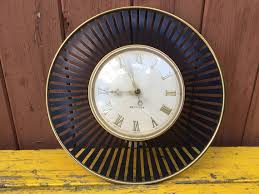 Wall Clock Metal Art Deco Westclox Made