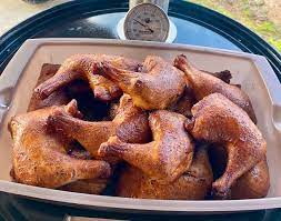 Smoked Chicken Leg Quarters Wild Game Meat Recipes gambar png