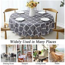 wekity tablecloth for round tables