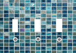 Blue Glass Mosaic Tile Image Home Decor