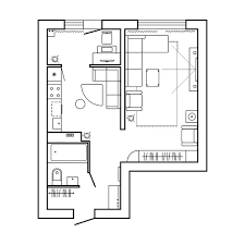 architectural plan of a house layout