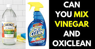 can you mix vinegar and oxiclean read