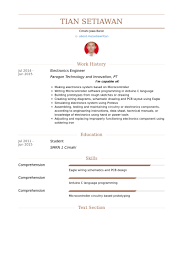 Electronics Engineer Resume Template   Formsword  Word Templates    