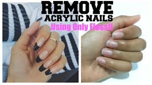 how to easily remove acrylic nails at