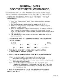 spiritual gifts test pdf form fill