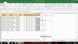 student mark sheet in excel 2016 with
