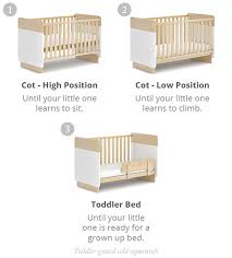 neat cot bed barley white almond