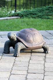 Tortoise Garden Statue Cast Stone Large