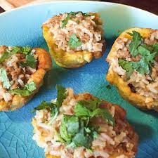 Tostones Rellenos Filled Plantains  gambar png