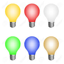 Set Icon Of Colored Light Bulbs Led Glass Bulbs On A White Background Royalty Free Cliparts Vectors And Stock Illustration Image 108052845