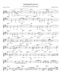 Autumn Leaves Sheet Music For Trumpet Download Free In Pdf