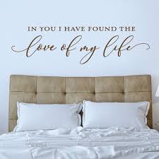 Wall Decal Master Bedroom Decor Quote