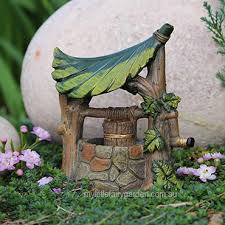 Stone Wishing Well Fairy Garden Ornaments