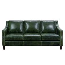 miles top grain leather sofa in fescue