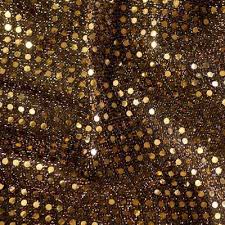 gold flakes confetti dot sequin fabric