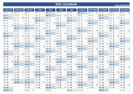 Our 2021 annual calendar lists the 52 week numbers for 2021. 2021 Calendar With Week Numbers Calendar Best