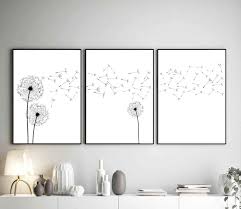 dandelion wall art print dandelion
