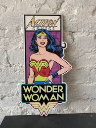 Wonder Woman Action Comics Wood Wall