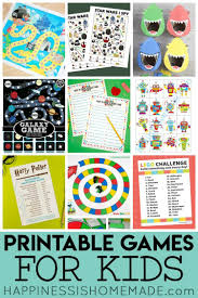 25 fun printable games for kids