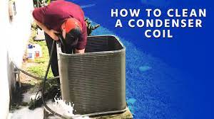 how to clean condenser coils to