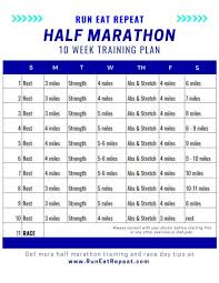 half marathon in 10 weeks training plan