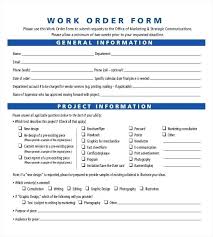 Work Order Template Pdf Repair Shop Work Order Template Auto Form