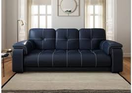 blue three seater sofa at best in