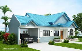 The Blue House Design With 3 Bedrooms