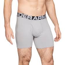 Under Armour Mens Charged Cotton 6in 3 Pack Underwear Bottoms