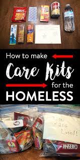 how to make homeless care kits that