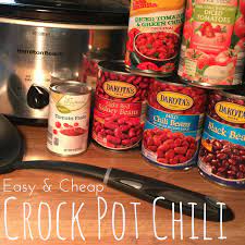 crock pot chili with aldi ings