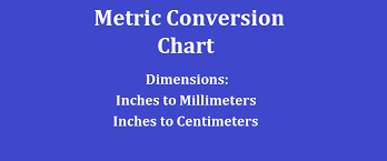 metric conversion chart dimensions